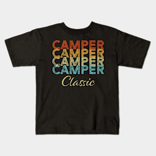 Camper Classic Retro Vintage Camping Outdoor Gift Kids T-Shirt